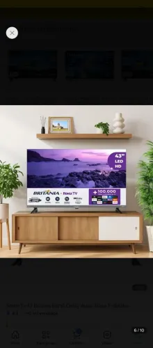 Vendo TV de 43 polegadas da Britânia. Motivo da venda: comprei outra maior.