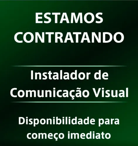 Instalador de comunicação visual