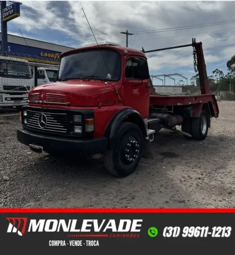 Caminhao MB 1313L - Ano 1981 - C/ Poliguindaste Simples