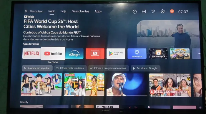 Smart Android tv 43 polegadas