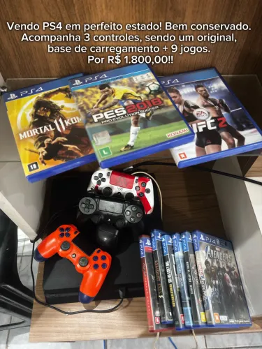 VENDO VIDEOGAME EM PERFEITO ESTADO!!!!