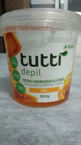 Cera depilatoria hidrossoluvel tutti depil de Mel 300g