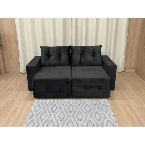 Sofá Preto 1,80m 