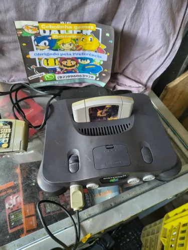 Nintendo 64 completo dois jogos 
