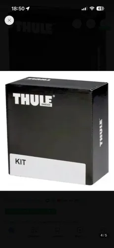 KIT FIXAÇÃO DE SUPORTE BARRAS TETO THULE 6082 para COMPASS JEEP