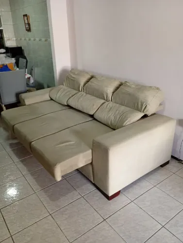 Sofá Retrátil Reclinável 3 lugares