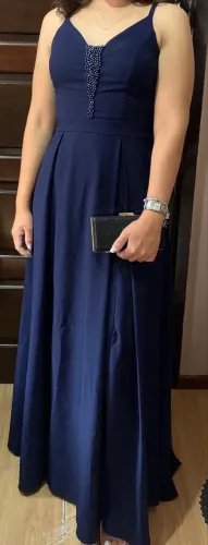Vestido de Festa - Azul Marinho