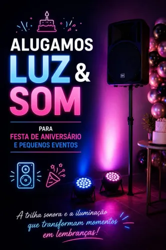 Aluguel de Som e iluminação para festa