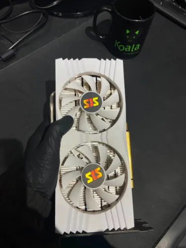 PLACA DE VÍDEO RX580 SJS - BRANCA
