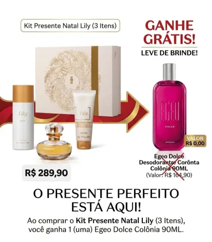 Perfume Kit Presente Lily (3 Itens)