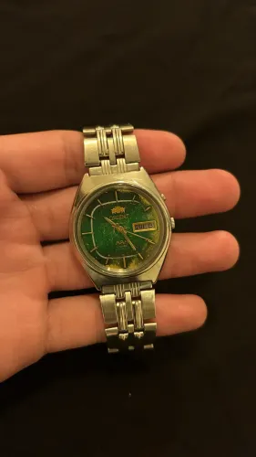 Relógio Orient 3 Estrelas Verde - Tropical Dial 