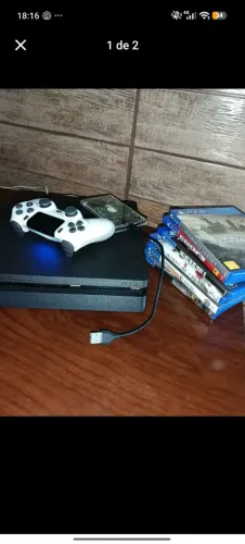 Ps4 slim 500gb com jogos!!!