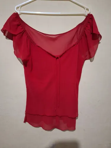 Blusinha feminina vermelha tamanho único