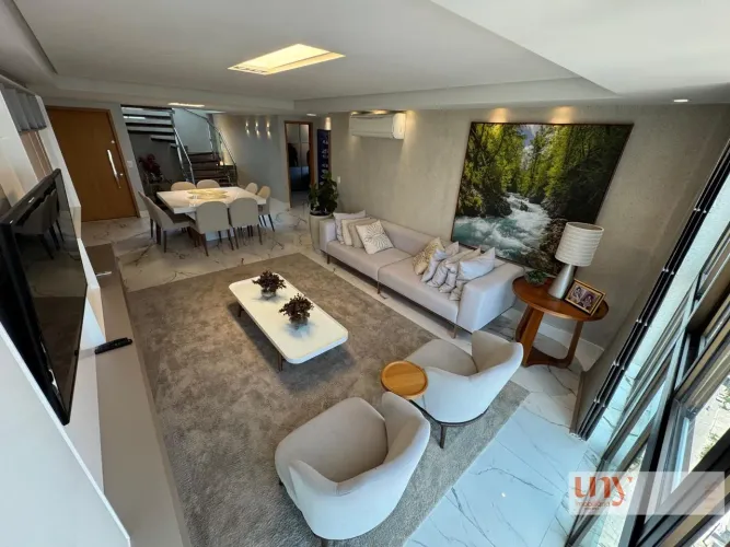 Cobertura duplex porteira fechada próximo da praia com 222 m² e 3 suítes no bairro de Tam