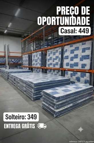 Colchão solteiro e casal Meg promoção entrega grátis