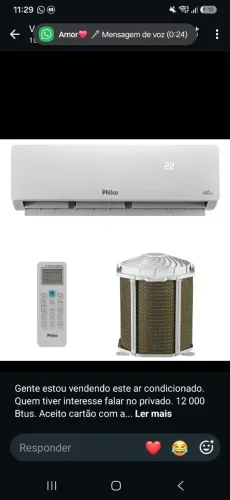 Ar condicionado Philco 12.000 Btus