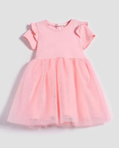 Vestido Rosa Infantil Tule
