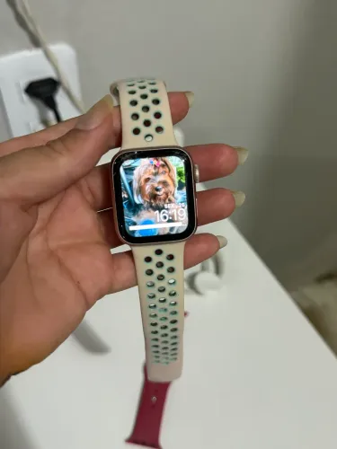Apple Watch série 5 40 mm rose gold vidro quebrado