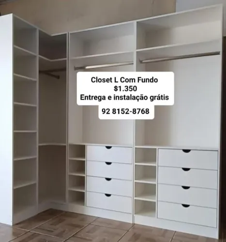 Closet L a pronta entrega