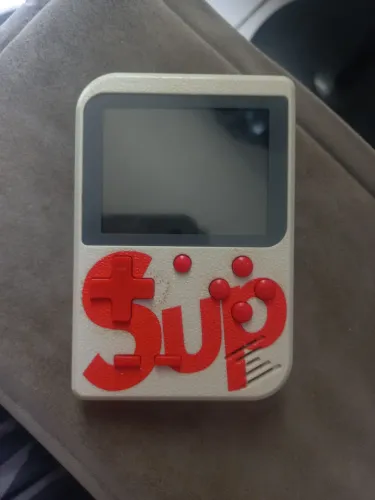 Mini Game Retrô SUP Box 400 em 1 - Com Caixa e Carregador (Branco/Vermelho)
