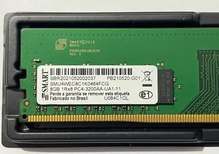 Lote 10 Memórias Ram Desktop | DDR4 | 8GB | 3200Mhz | Testadas e Funcionando