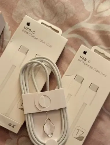 Cabo iPhone tipo c pra tipo c turbo 60w malha trançada