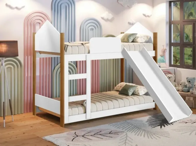 Beliche infantil com escorregador