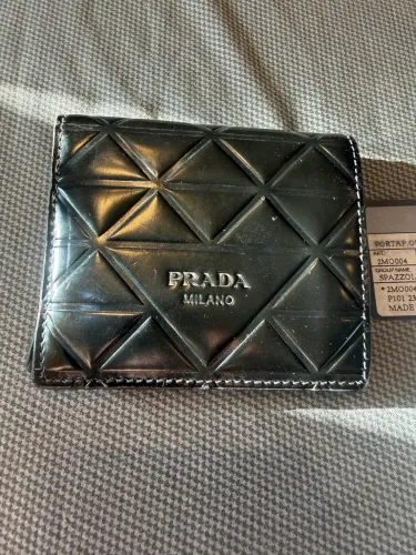 Carteira Prada Original Saffiano Preta com Nota Fiscal e Etiqueta