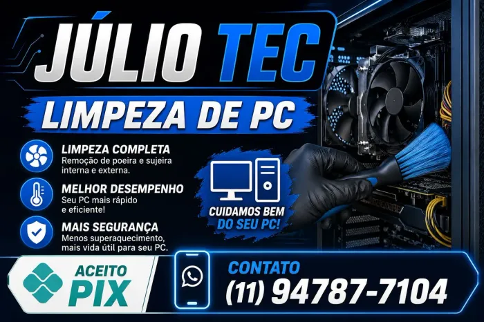 Júlio TEC Manutenção e limpeza de PC
