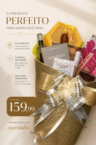Buquê de maquiagem completo