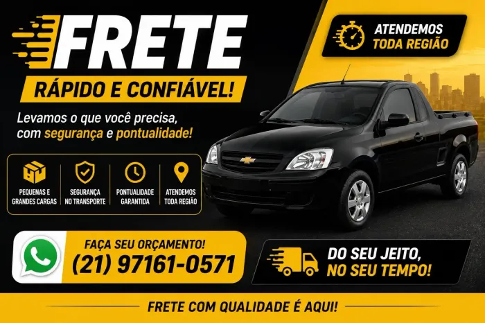 Frete pra RJ Niterói São Gonçalo Itaboraí