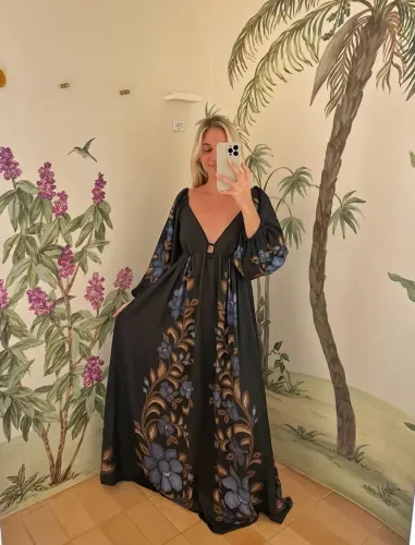 Vestido longo Farm 