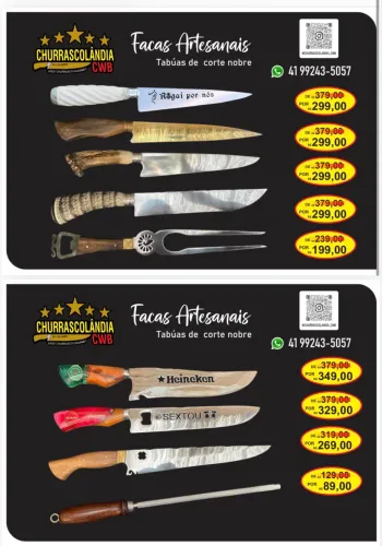 Faças artesanal  