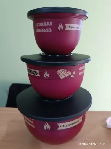 Tupperware churrasco linda marsala 