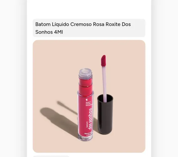 Batom líquido cremoso 