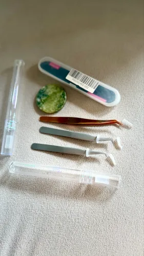 Pinças para aplicação de cílios