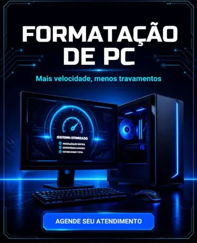 Formatação de Pc e Notebooks