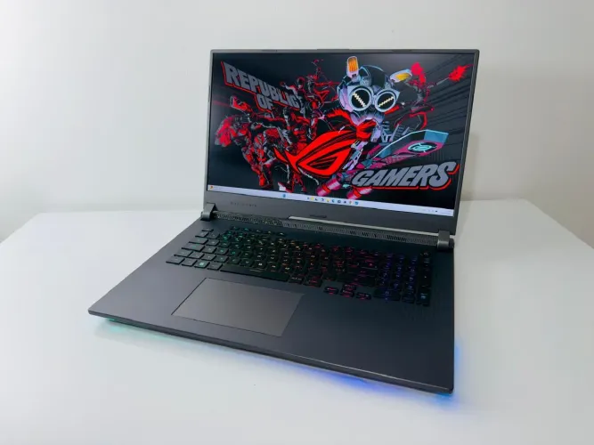 Notebook Asus Rog Strix-AMD R7-RTX 3070 TI 8GB-TELA 17.3 FHD IPS 360HZ