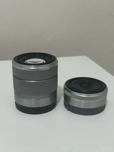 Lente Sony Apsc 16mm e 18-55
