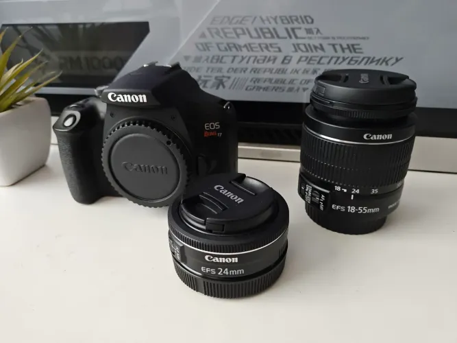 Canon T7+ kit com 18-55mm e 24mm F2.8