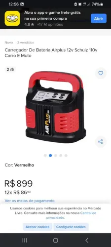 Carregador de baterias Schulz Air Plus 12 v