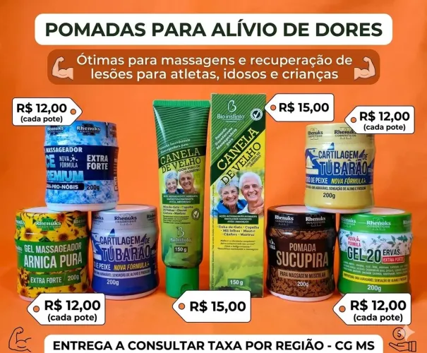 Pomadas Massagens 