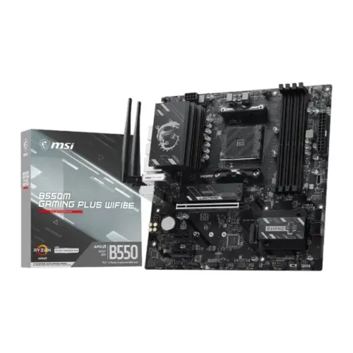 PLACA MÃE MSI B550M GAMING PLUS WIFI 6E - LOJA CONCEITUADA NO BR