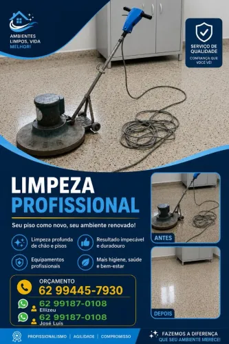 Limpeza com Máquina De Lavar e Encerar