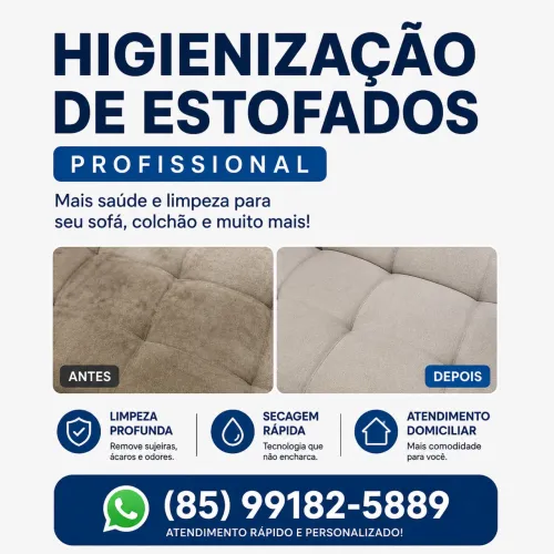 Higienização de Estofados Profissional