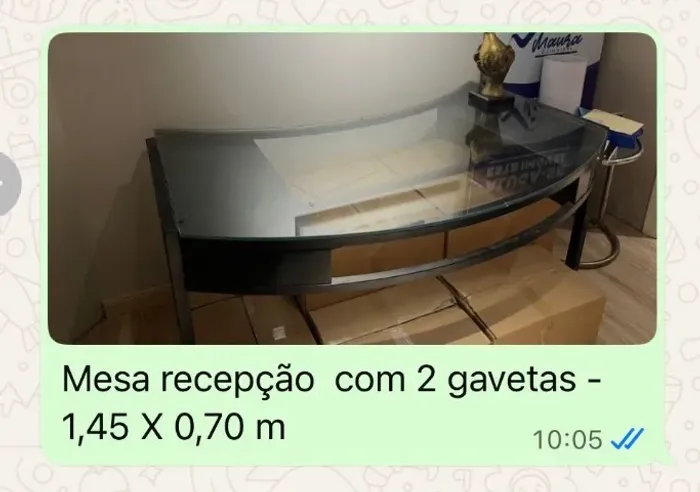 Mesa de Recepção com design Moderno