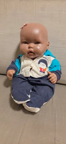 Boneca bebê negra  cotiplas 