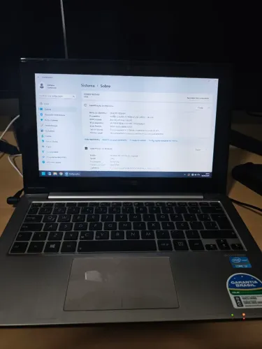 Notebook Asus s200e i3 (terceira geração) 11.6'' 4Gb RAM 128Gb SSD