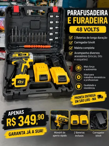 Parafusadeira e furadeira 48V