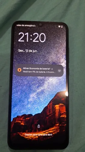 Xiaomi Redmi 9i 64GB - Tela Ok (Com Custom ROM crDroid / Ótimo para Peças ou Uso)